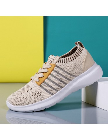 Women Casual Breathable Knitted Lightweight Running Sneakers