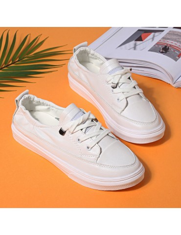 Women Casual Comfy Soft Sole White Court Sneakers